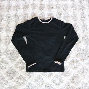 Burberry Check Long Sleeve Tee